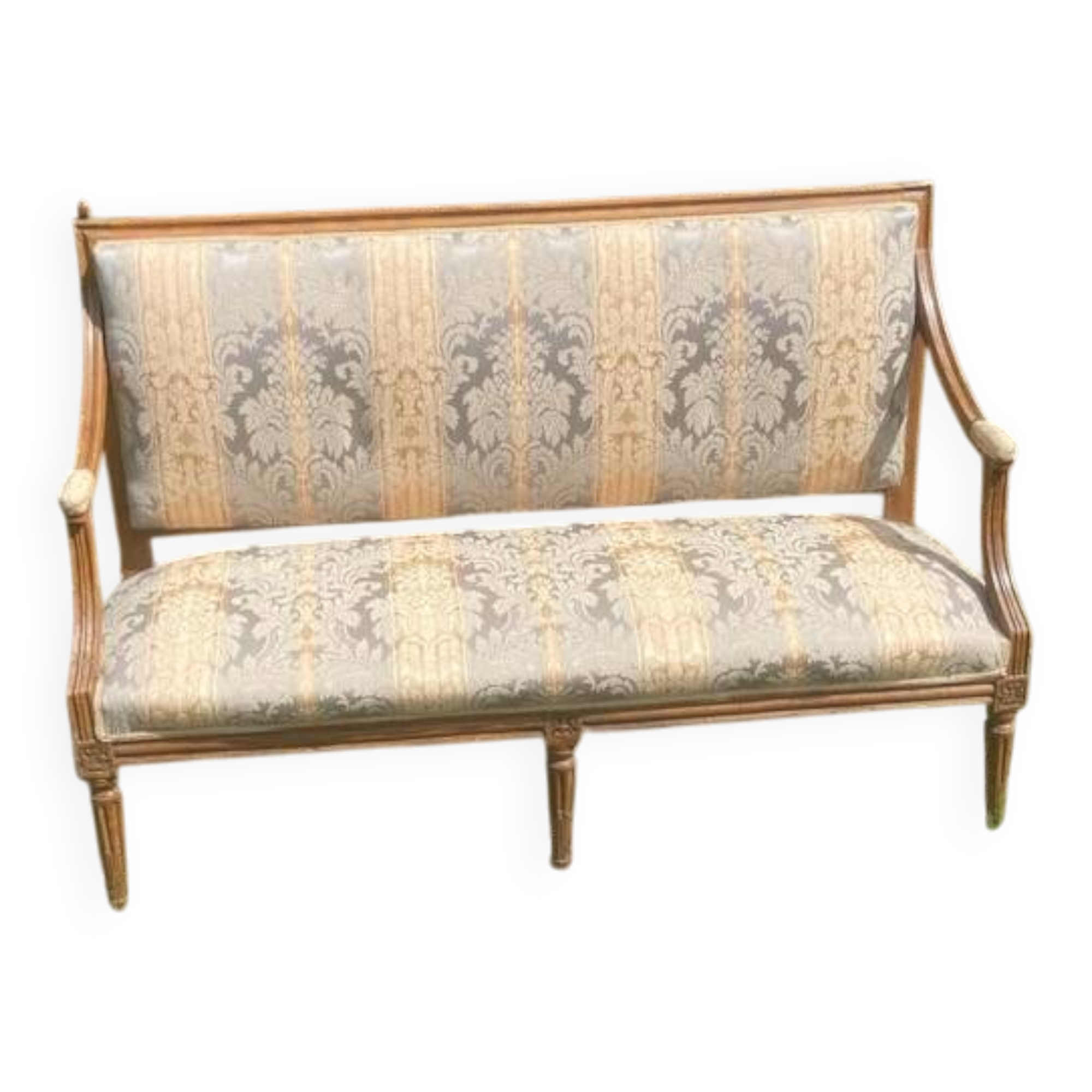 Banquette - Boudoir Sofa in Wood - Louis XVI Period