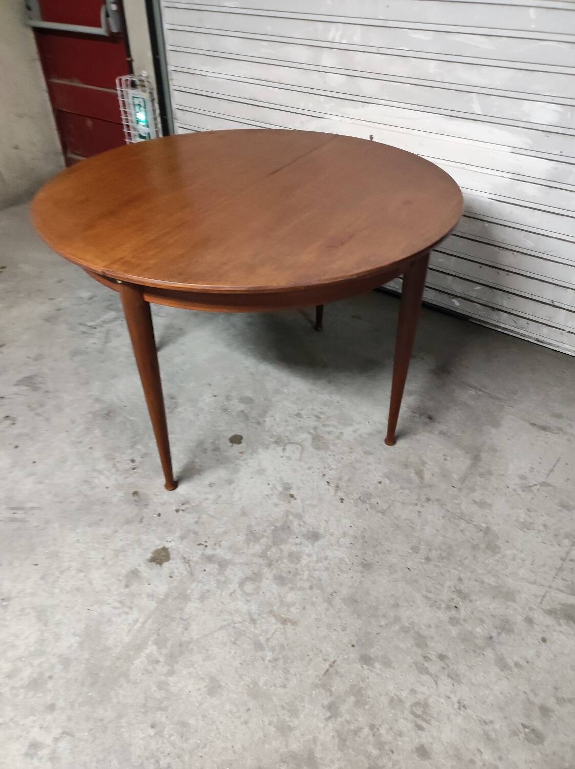 Scandinavian vintage teak round table
