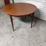 Scandinavian vintage teak round table