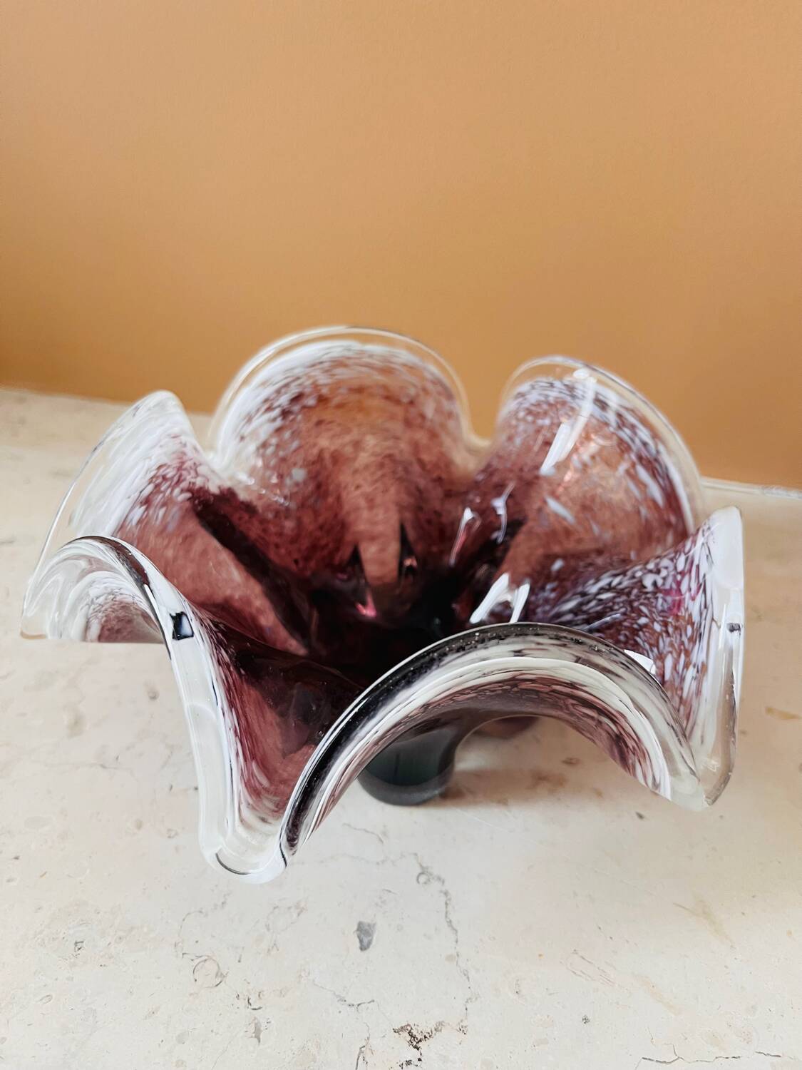 Murano glass catchall tray