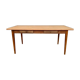 Table de ferme en bois à 2 tiroirs