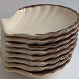 8 Emile Henry ceramic shell bowls