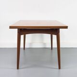 Table à manger en teck AT-312 par Hans J. Wegner pour Andreas Tuck, années 1960