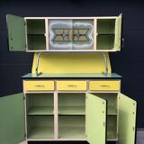 Yellow Formica buffet