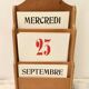 Perpetual calendar 1940s