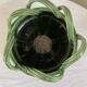 Vintage green glazed ceramic planter / cache-pot, Meyssac