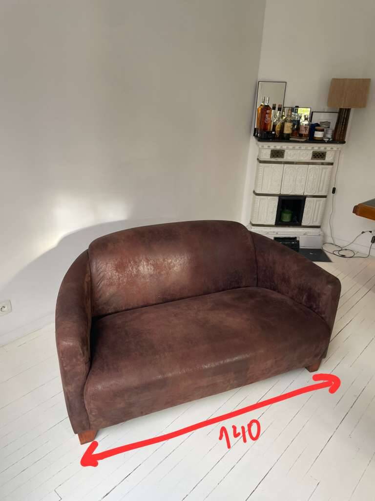 Canapé club en cuir