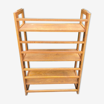 Vintage folding bookseller shelf