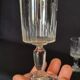 9 old crystal glasses cut Baccarat / Val St Lambert model Jeux d'Orgues