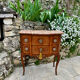 Small jump cabinet in precious wood marquetry.