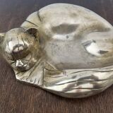 bronze cat emptier from the 1930s