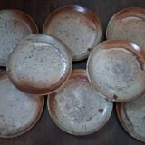 Stoneware plates from Puisaye by Jean-Pierre Prud’homme