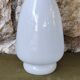 White glass vase