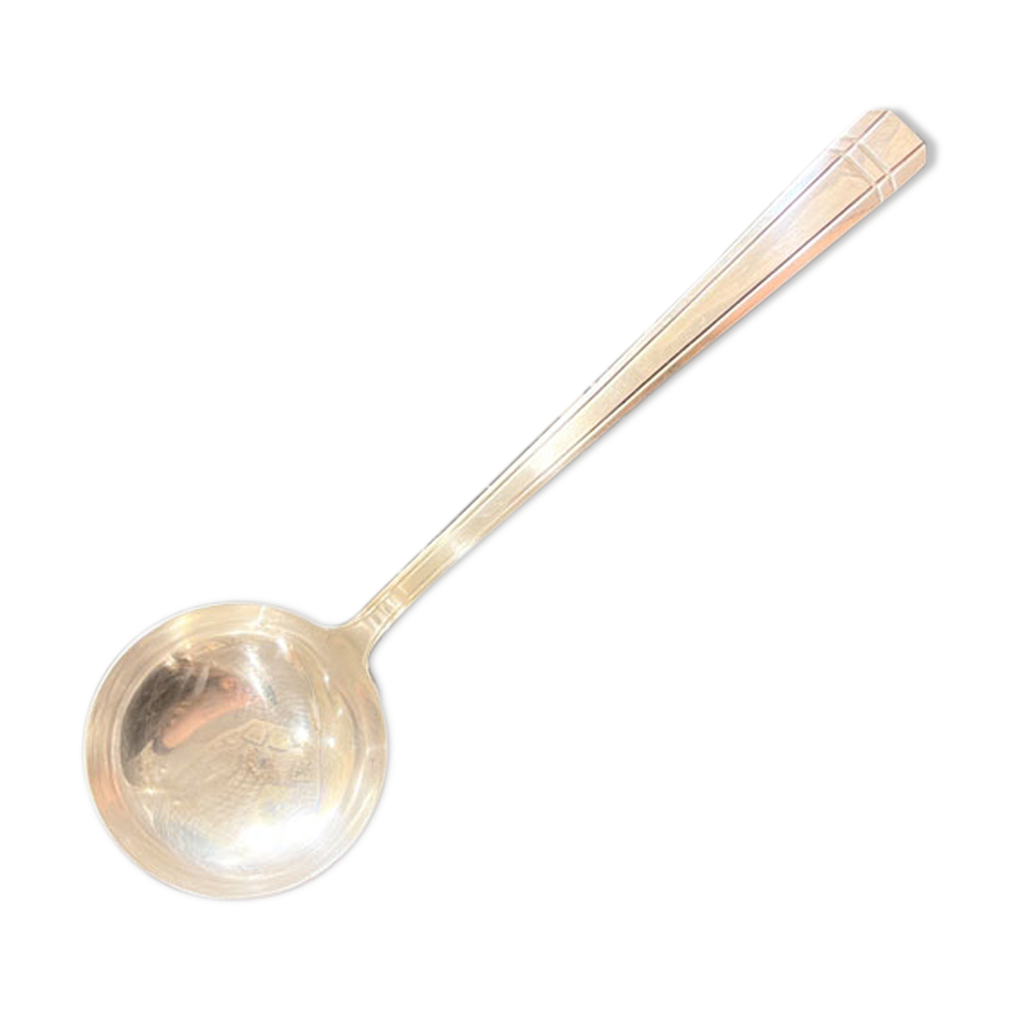 Silver metal ladle, Art Deco model