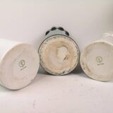 Modern Scandinavian set of 3 Konvex vases by Karin Björquist Gustavsberg, Sweden.