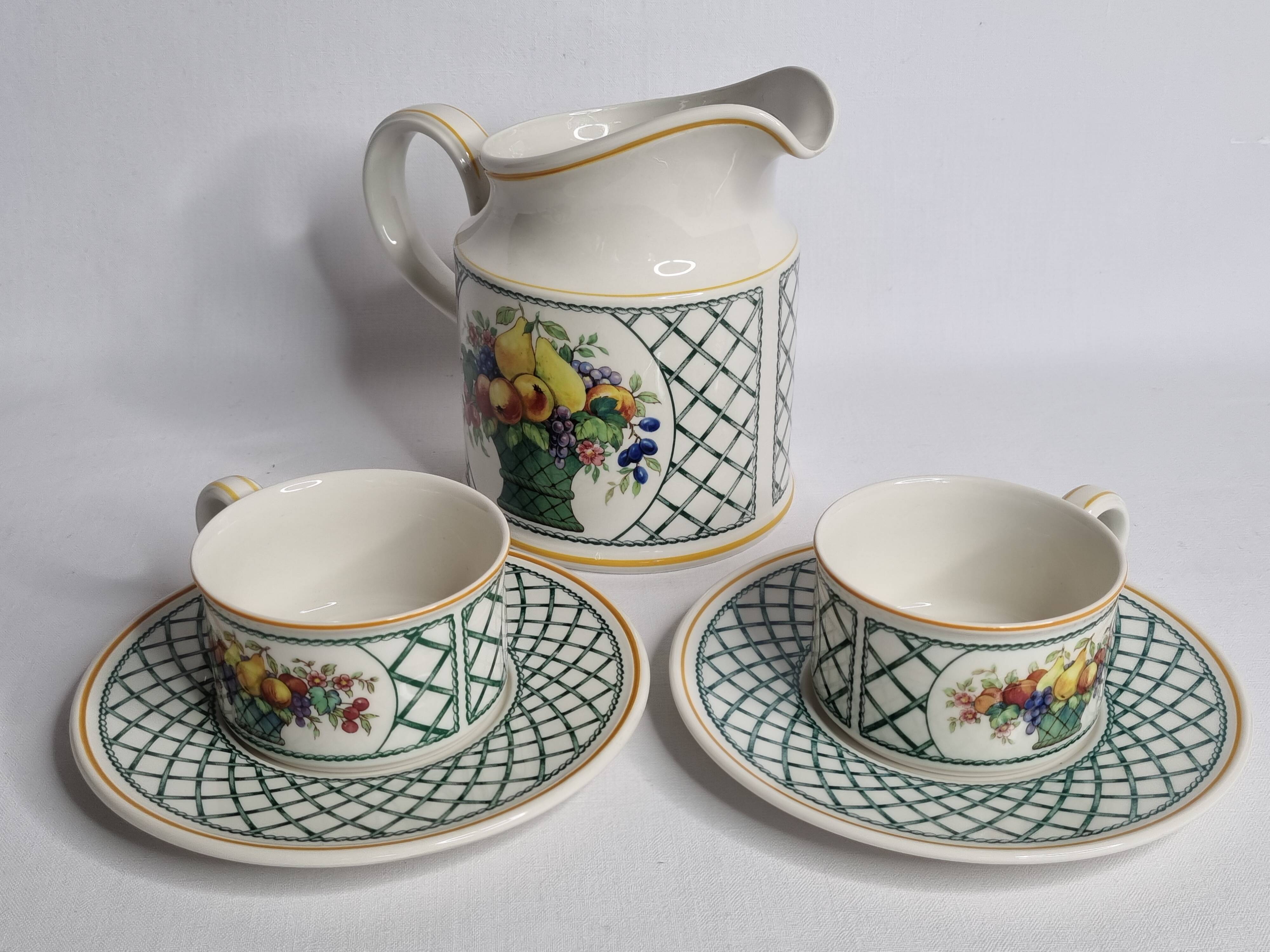 Vintage drink service, "Basket" model by Villeroy & Boch