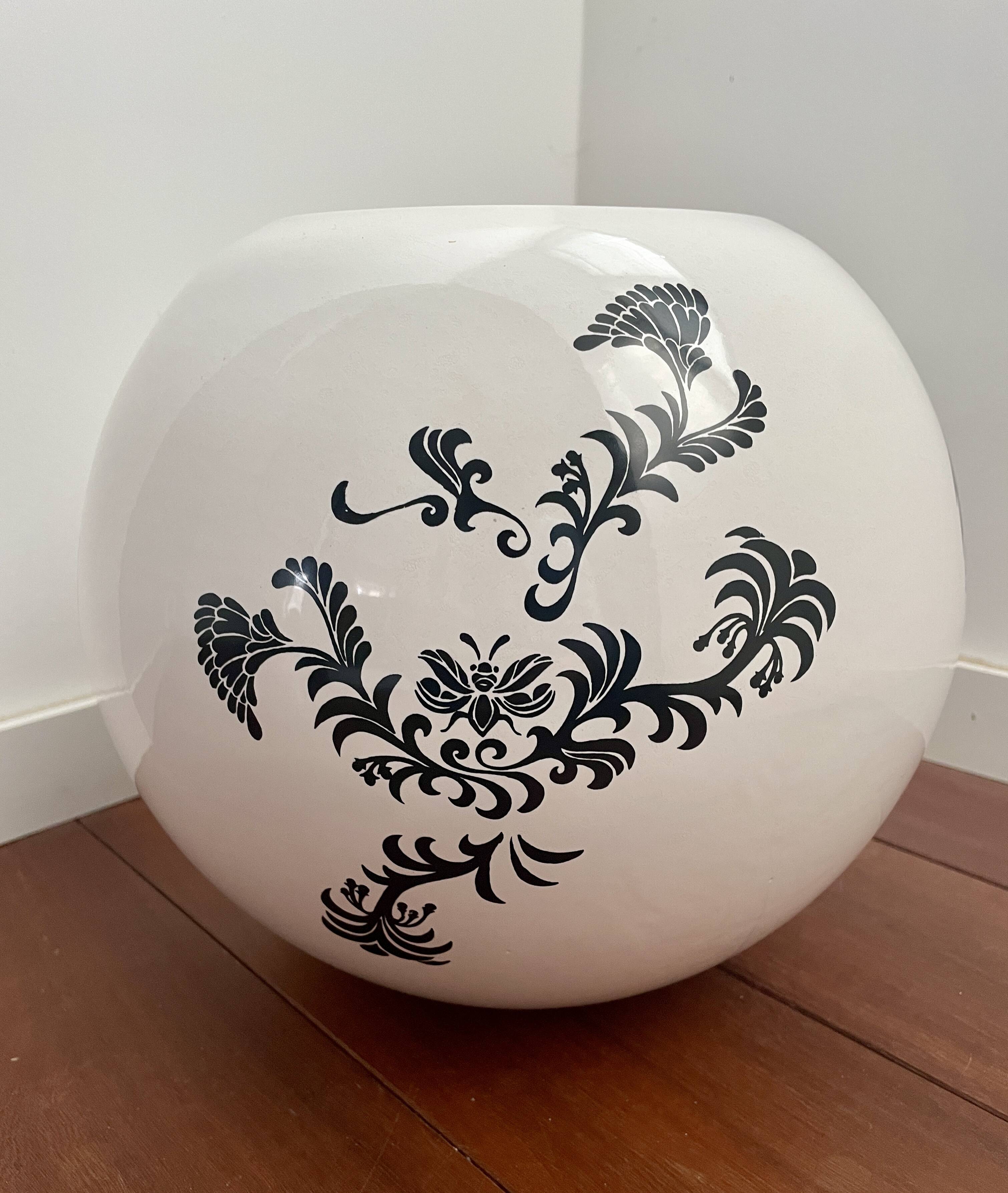 Vintage Molin Charolles Ball Vase 28 cm