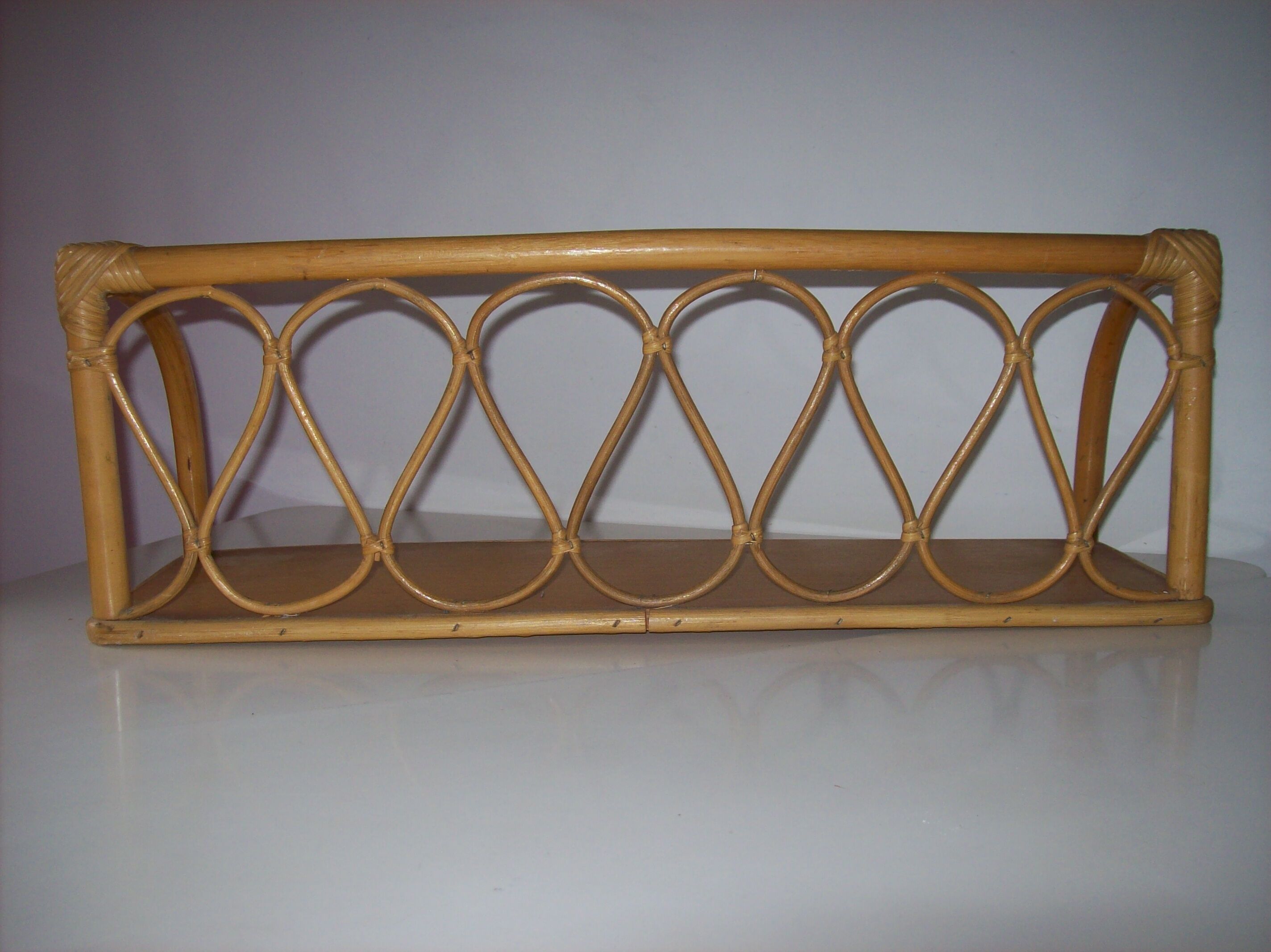 Rattan shelf