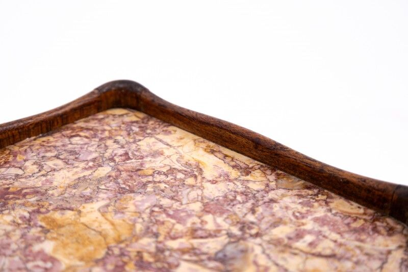 Antique small chest of drawers with marble top, France, circa 1930