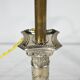 Pair of Electrified Torches in Silver Metal – Mid-19th Century