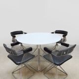 Vintage design Delta dining set table & chairs Rudi Verelst Novalux