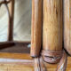 Vintage rattan side table