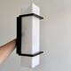 XXL vintage acrylic rectangular wall lamp
