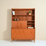 Scandinavian bookcase with pull-out desk