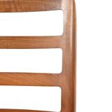 Set of 2 niels moller model 85 midcentury chairs from denmark in teak