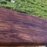 Country farm table xixth in chene, 2 drawers