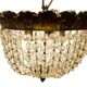 Lustre plafonnier de style Louis XV en bronze XX siècle