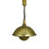 1970s Brass Pendant Light by WKR Leuchten