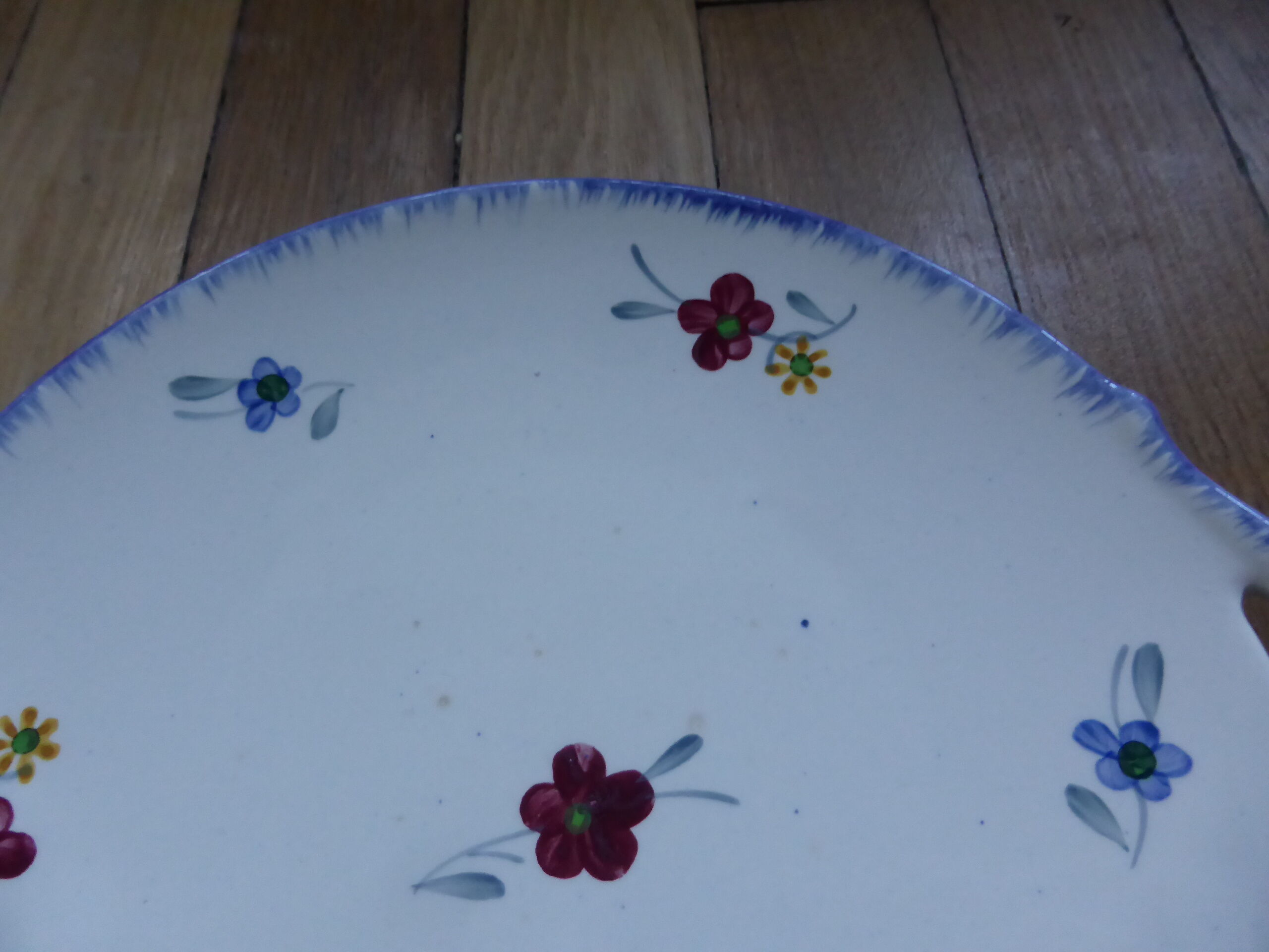 pie dish / cake Digoin Sarreguemines Mary Lou