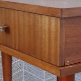 Bedside table with compass feet