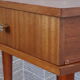 Bedside table with compass feet