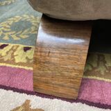 Art Deco era meridian in taupe velvet