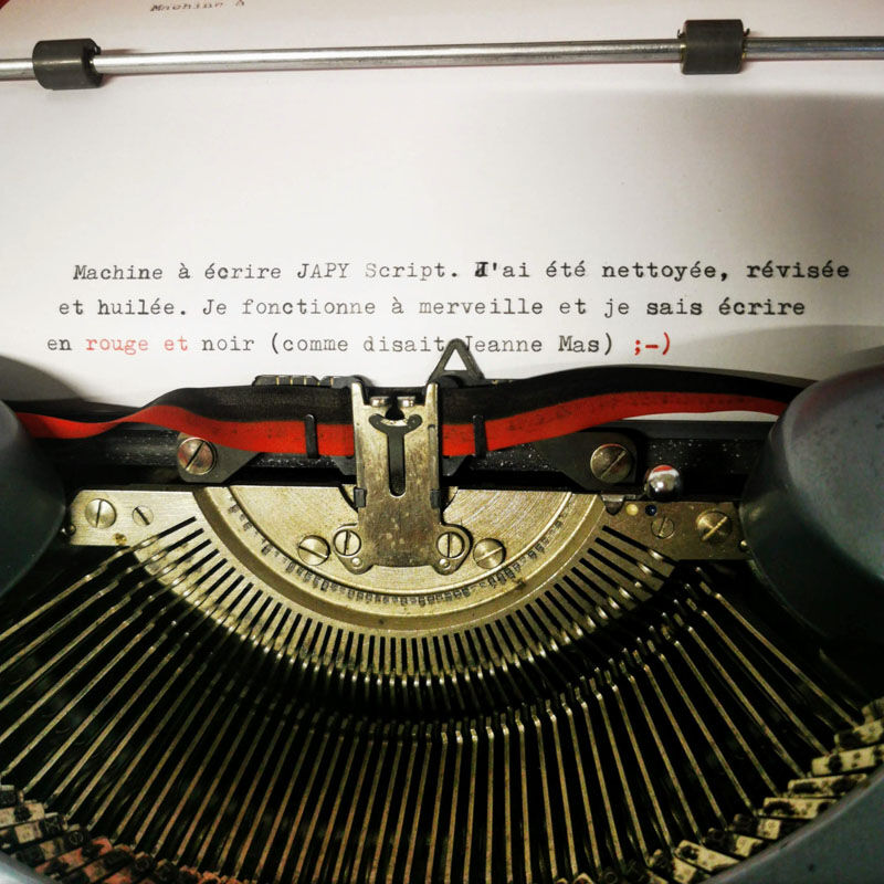 Japy script typewriter