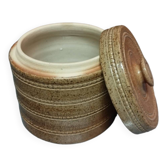 Stoneware sugar bowl