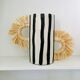 Black and white tube vase