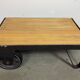 Table basse industrielle noire, années 1960