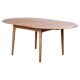 Round Oak Dining Table attributed to Svend Aage Madsen for K. Knudsen, Denmark, 1960s