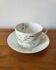 Tea cup and saucer in Limoges porcelain, Edith du Tertre design.