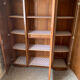 Armoire art deco en bois sculpté