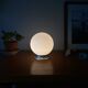 White opal glass globe ceiling light 15 cm wall lamp with aluminium base