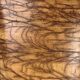Midcentury Italian sculptural large table lamp with wood veneer shade