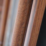 Henry II style bevelled oak mirror 95x154cm