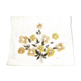 Cadre fleurs séchées jaunes