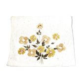 Frame yellow dried flowers