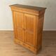 Classic Biedermeier wardrobe made of solid oak around 1840