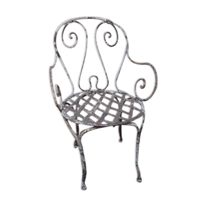 Fauteuil de jardin XIX° en fer
